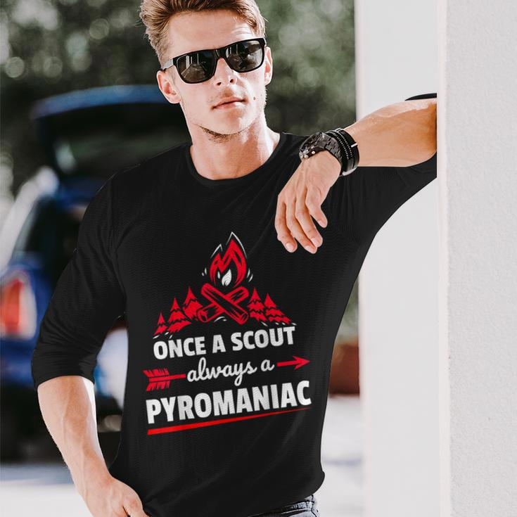 Scouting Pyromaniac Campfire Long Sleeve T-Shirt Gifts for Him