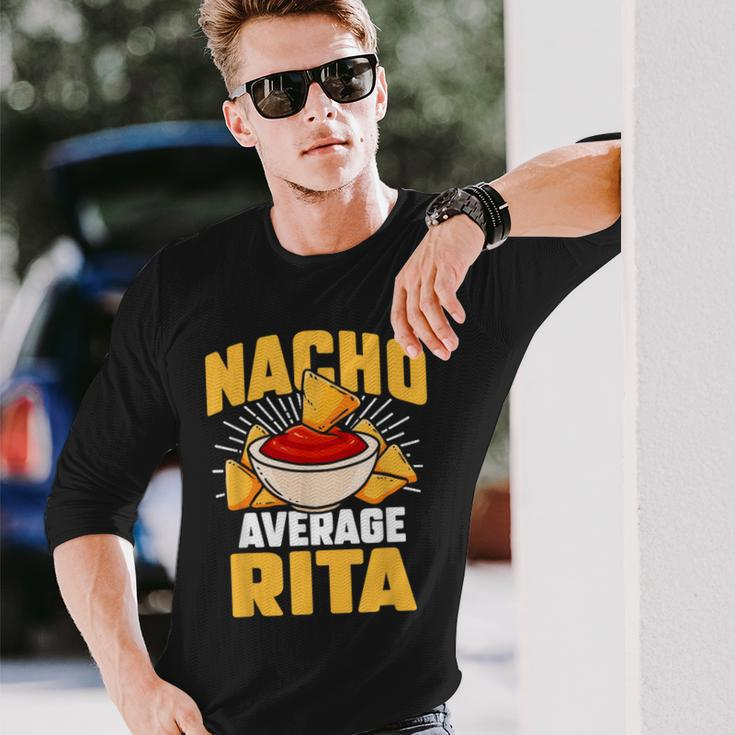 Taco Personalized Name Nacho Average Rita Long Sleeve T-Shirt Gifts for Him