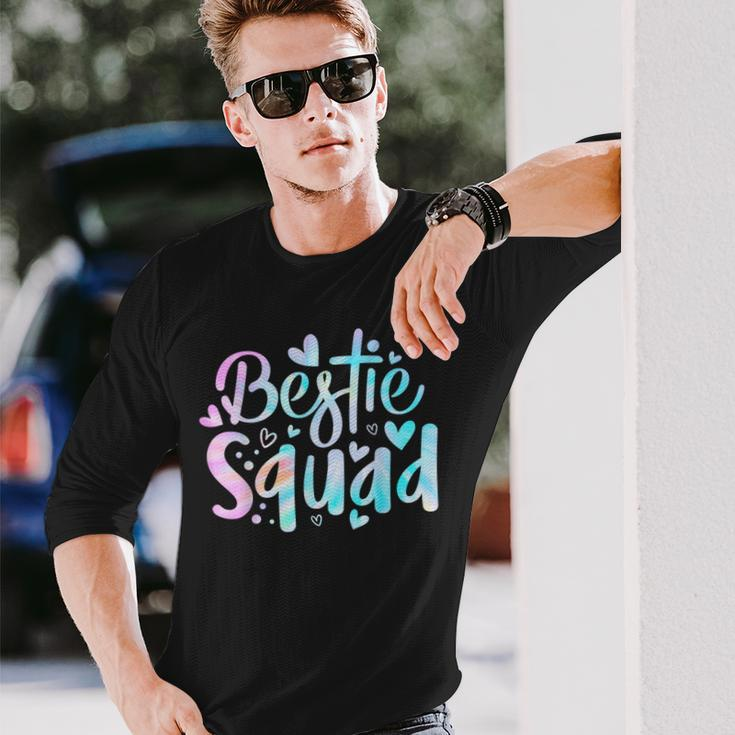 Tie Dye Best Friend Matching Bestie Squad Bff Cute Long Sleeve T-Shirt Gifts for Him