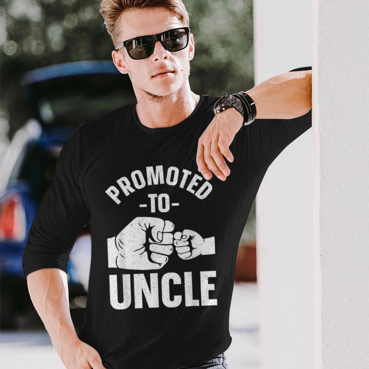 Uncle For Daddy Dad Boys Promoted To Uncle Long Sleeve T-Shirt Gifts for Him