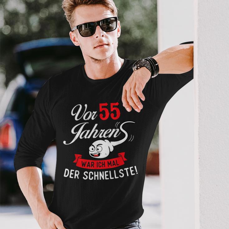 Vor 55 Jahren Der Schleftste Geburtstag Birthday Langarmshirts Geschenke für Ihn