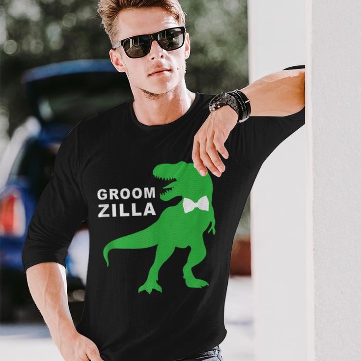 Wedding Groomzilla Groom Long Sleeve T-Shirt Gifts for Him