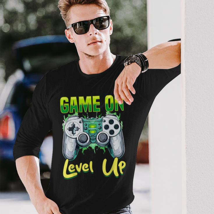 Gamer Gaming Game On Level Up Long Sleeve T-Shirt Gifts for Him