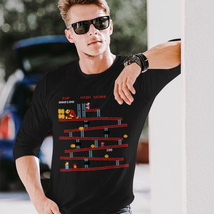 Gaming Arcade Retro Video Game Console Vintage Gamer Long Sleeve T-Shirt Gifts for Him