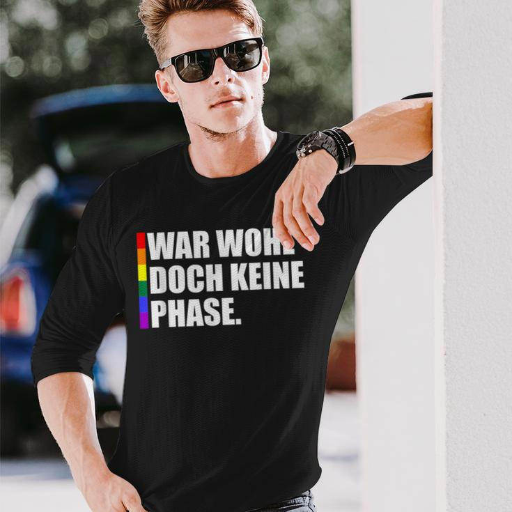 Gay Pride Lgbtq War Wohl Doch Keine Phase Langarmshirts Geschenke für Ihn