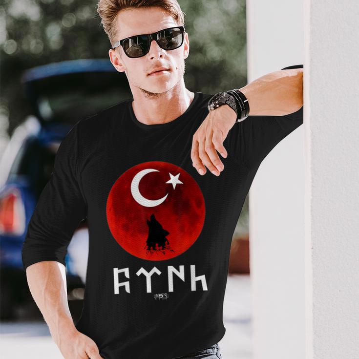 Göktürk Ayyildiz Turkey Flag Turkey Bayrak Bozkurt Tengri S Langarmshirts Geschenke für Ihn