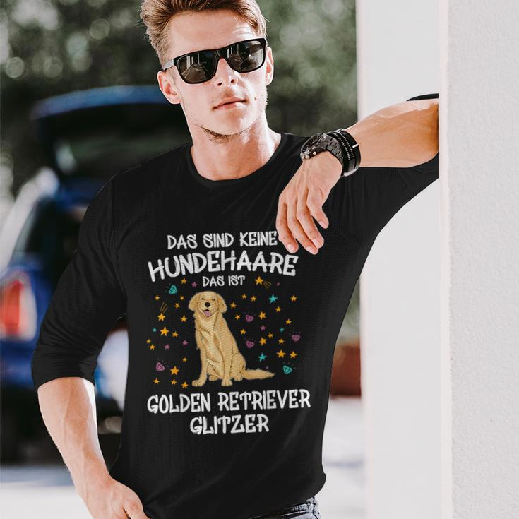 Golden Retriever Glitter Dog Holder Mix Dog Langarmshirts Geschenke für Ihn