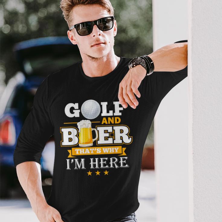 Golf Und Bier Langarmshirts Geschenke für Ihn