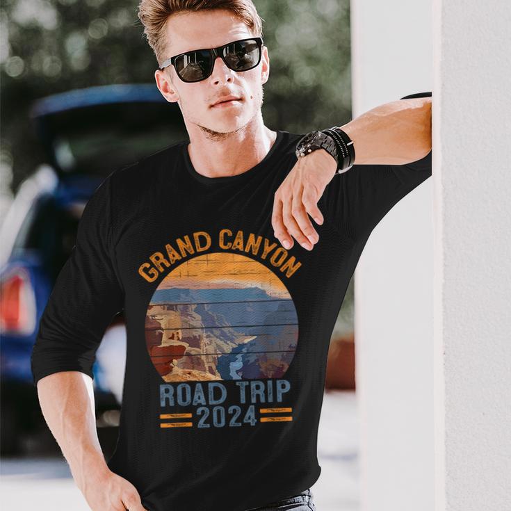 Grand Canyon National Park Road Trip 2024 Family Vacation Long Sleeve T-Shirt Gifts for Him