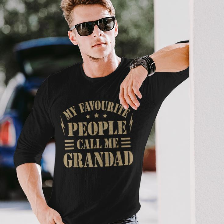 Grandad From Grandchildren For Grandad Fathers Day Long Sleeve T-Shirt Gifts for Him