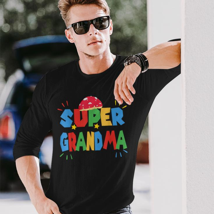 Grandma Gamer Super Gaming Matching Long Sleeve T-Shirt Gifts for Him