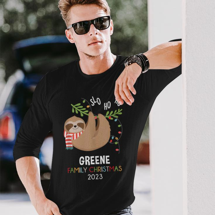 Greene Family Name Greene Family Christmas Long Sleeve T-Shirt Gifts for Him