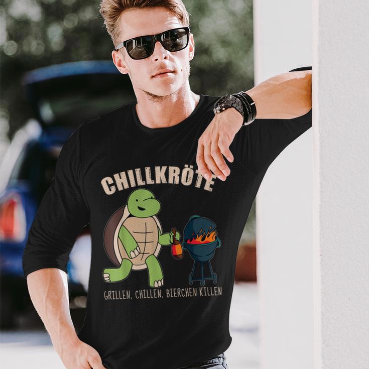 Grillen Chillen Bierchen Killen S Langarmshirts Geschenke für Ihn