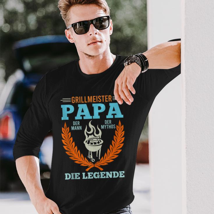 Grillmeister Papa Mann Mythos Legendeaterintage Mann Langarmshirts Geschenke für Ihn