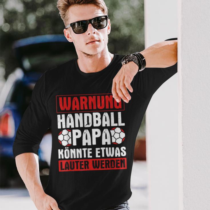 Handball Papa Könnte Louter Werden Handball Player Handball Langarmshirts Geschenke für Ihn