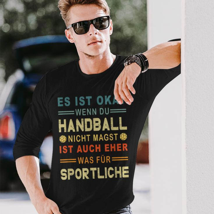 Handball Player Handball Player Resin Handball Langarmshirts Geschenke für Ihn