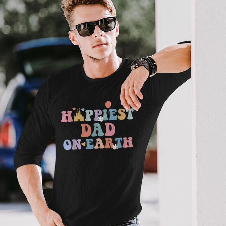 Happiest Dad On Earth Family Trip Long Sleeve T-Shirt Gifts for Him