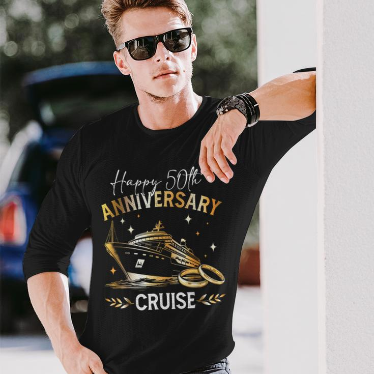 Happy 50Th Anniversary Cruise Wedding Matching Long Sleeve T-Shirt Gifts for Him