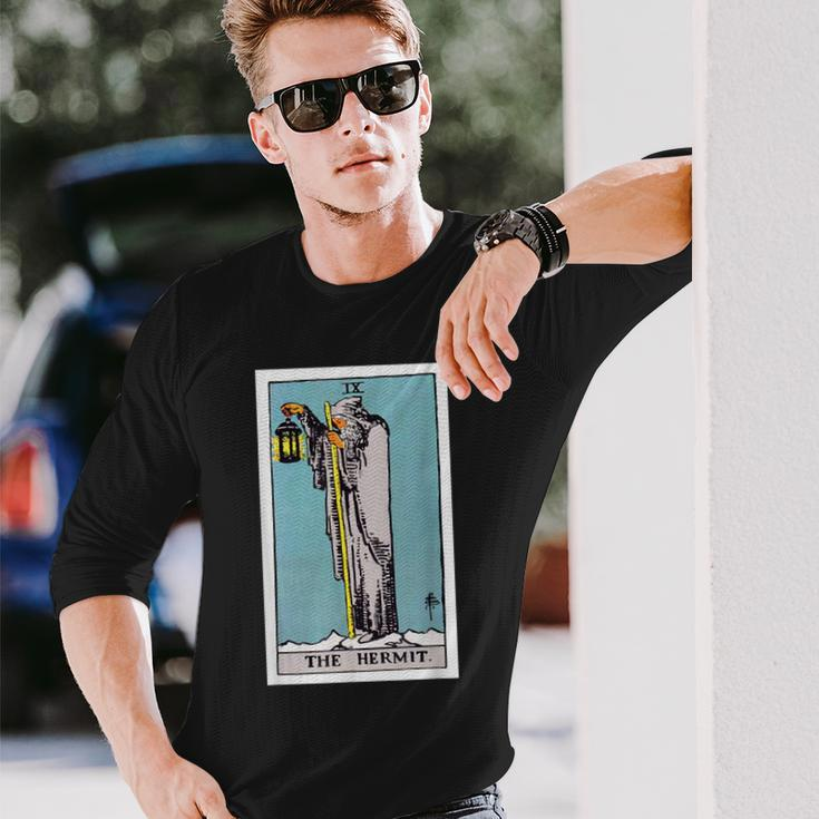 Hermit Tarot Oracle Fashion Card Deck Streetwear Long Sleeve T-Shirt Gifts for Him