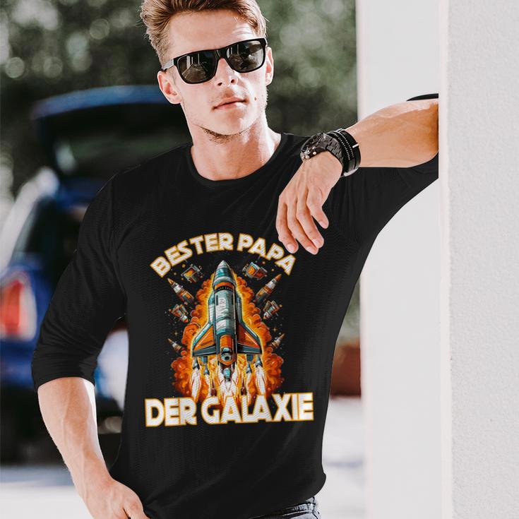 Herren Bester Papa Der Galaxieatertag Langarmshirts Geschenke für Ihn