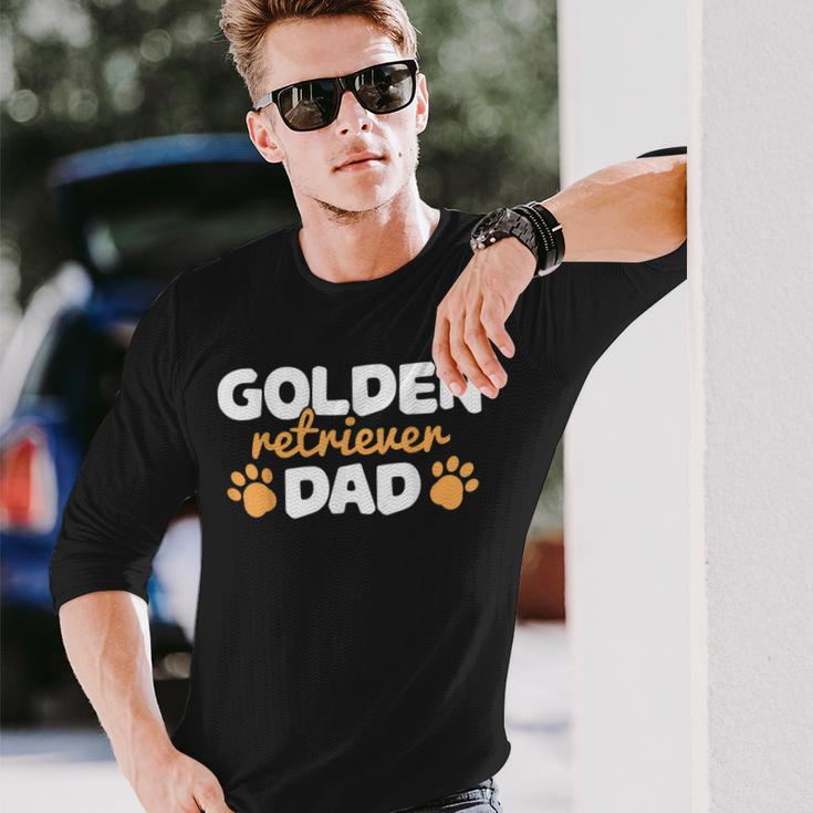 Herren Golden Retriever Dad Papa Süß Langarmshirts Geschenke für Ihn