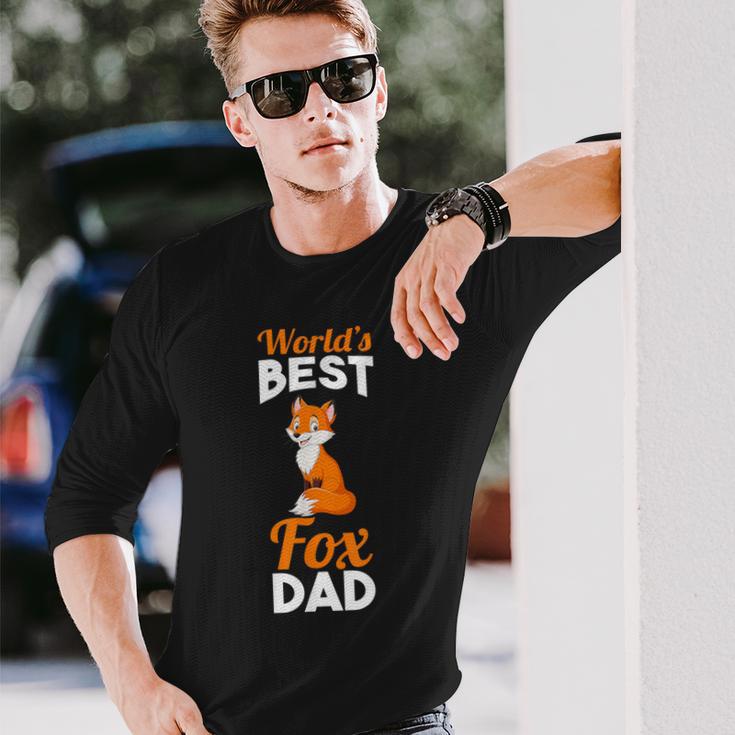 Herren Weltbester Fuchs Papa Langarmshirts Geschenke für Ihn