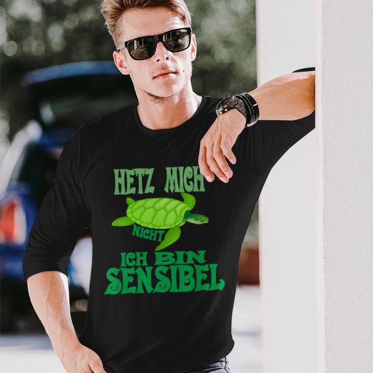 Hetz Mich Nicht Ich Bin Sensibel Langarmshirts Geschenke für Ihn