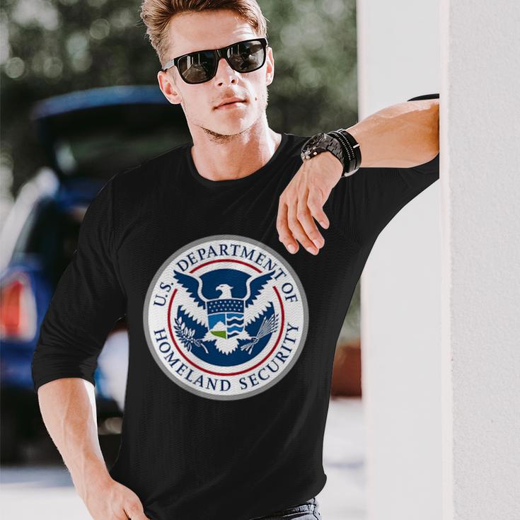 Homeland Security Tsa Veteran Work Emblem Patch Long Sleeve T-Shirt Gifts for Him