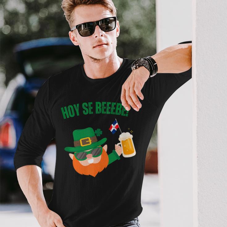 Hoy Se Bebe St Patrick Day Dominican Long Sleeve T-Shirt Gifts for Him