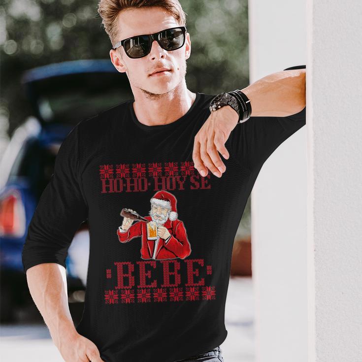 Hoy Se Bebe Ugly Christmas Dominican Long Sleeve T-Shirt Gifts for Him