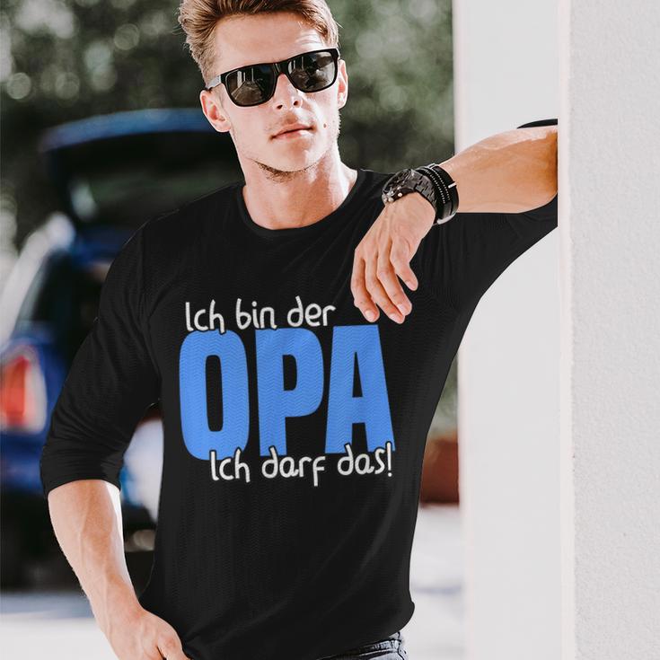 Ich Bin Der Opa, Kann Das Enkelkind Langarmshirts, Schwarz Für Großväter Geschenke für Ihn