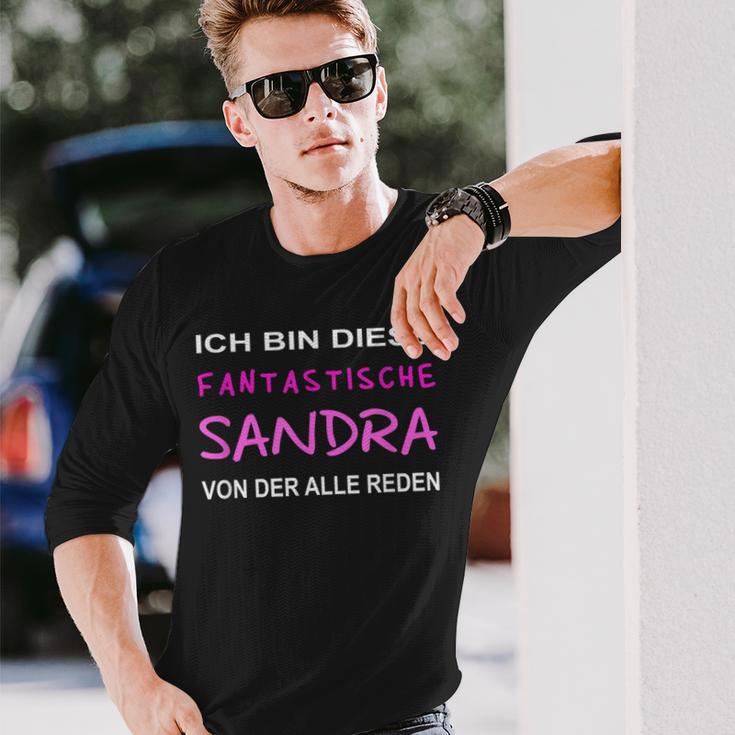 Ich Bin Diese Fantastische Sandra Von Der Alle Reden Black Langarmshirts Geschenke für Ihn