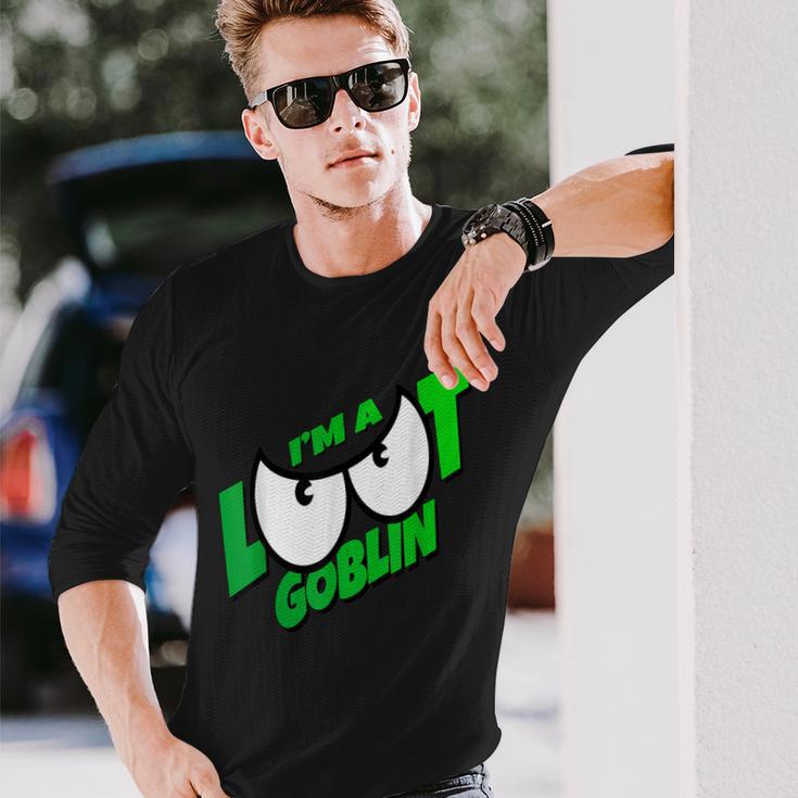 Ich Bin Ein I Am Loot Goblin Langarmshirts Geschenke für Ihn