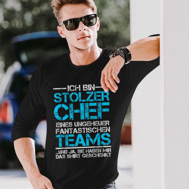 Ich Bin Stolzer Chef Einer Fantastischen Teams Langarmshirts Geschenke für Ihn