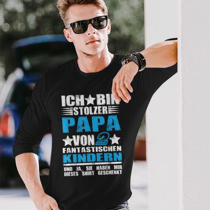 Ich Bin Stolzer Papaon 2 Fantastische Kinder Langarmshirts Geschenke für Ihn