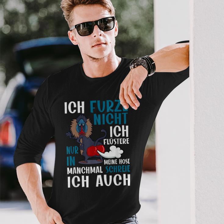 Ich Furze Nicht Ich Whisperere Nur Furz Pupsender Monkey S Langarmshirts Geschenke für Ihn