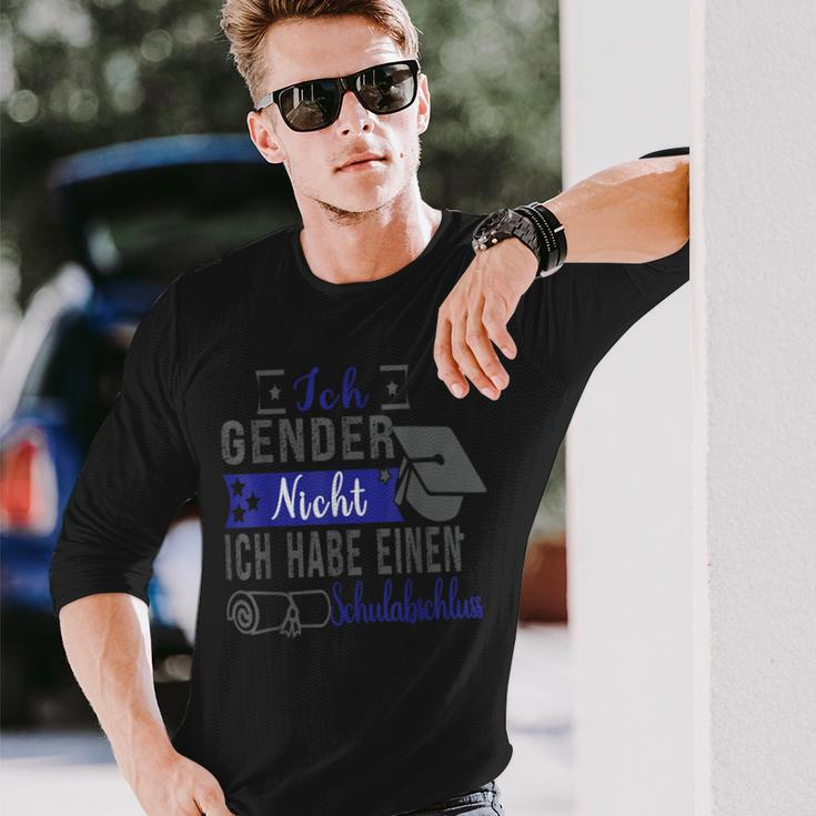 Ich Gender Nicht Ich Habe Einen Schulabschluss Blue Langarmshirts Geschenke für Ihn