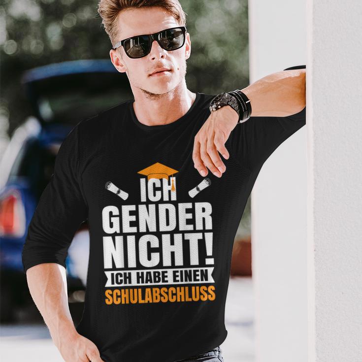 Ich Gender Nicht, Schulabschluss Besitzer Schwarzes Langarmshirts Geschenke für Ihn