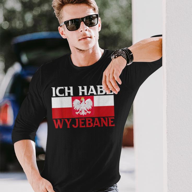 Ich Habe Wyjebane Polska Polski Polskie Pole Poli Langarmshirts Geschenke für Ihn