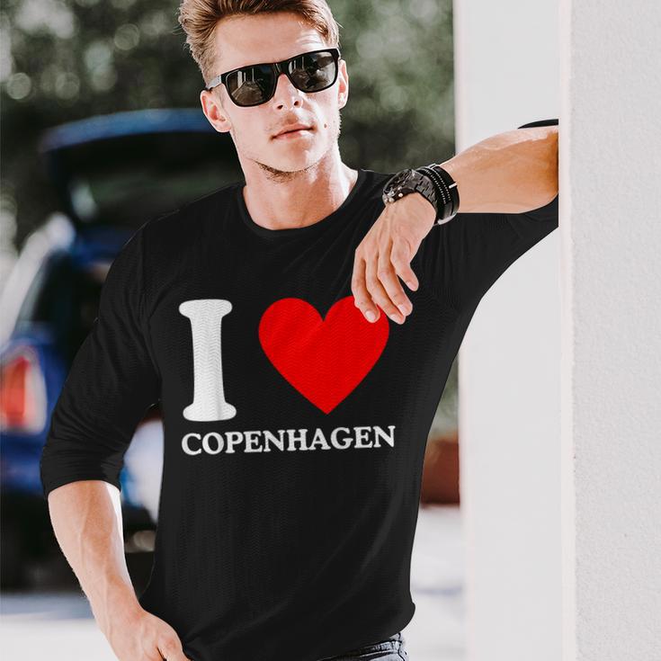 Ich Liebe Copenhagen I Heart Copenhagen Langarmshirts Geschenke für Ihn