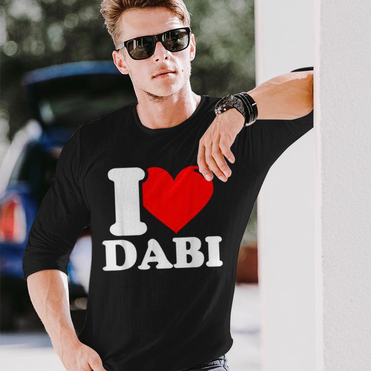 Ich Liebe Dabiornamen Langarmshirts Geschenke für Ihn