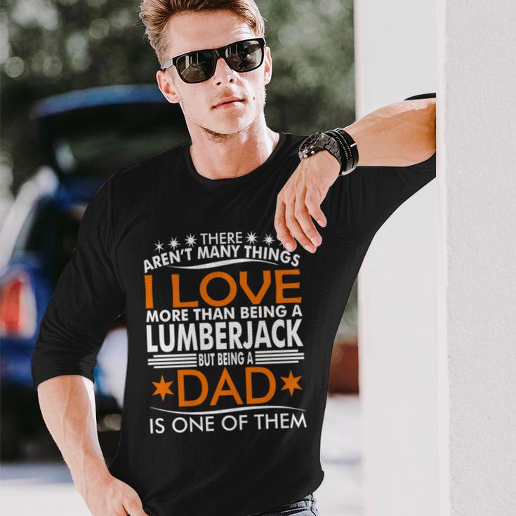 Ich Liebe Es Holzfäller Und Papa Zu Sein Langarmshirts Geschenke für Ihn