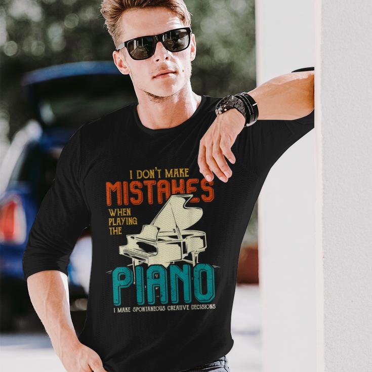 Ich Mache Keine Fehlbei Klavierspiel I'm Not Mistake Langarmshirts Geschenke für Ihn