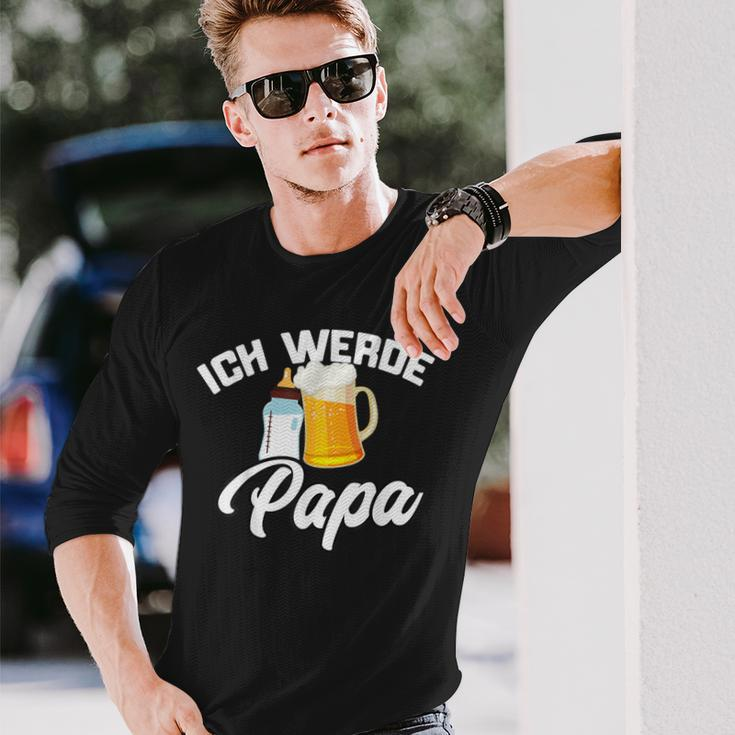 Ich Werde Papa Werdender Papaater Loading 2023 2024 Langarmshirts Geschenke für Ihn