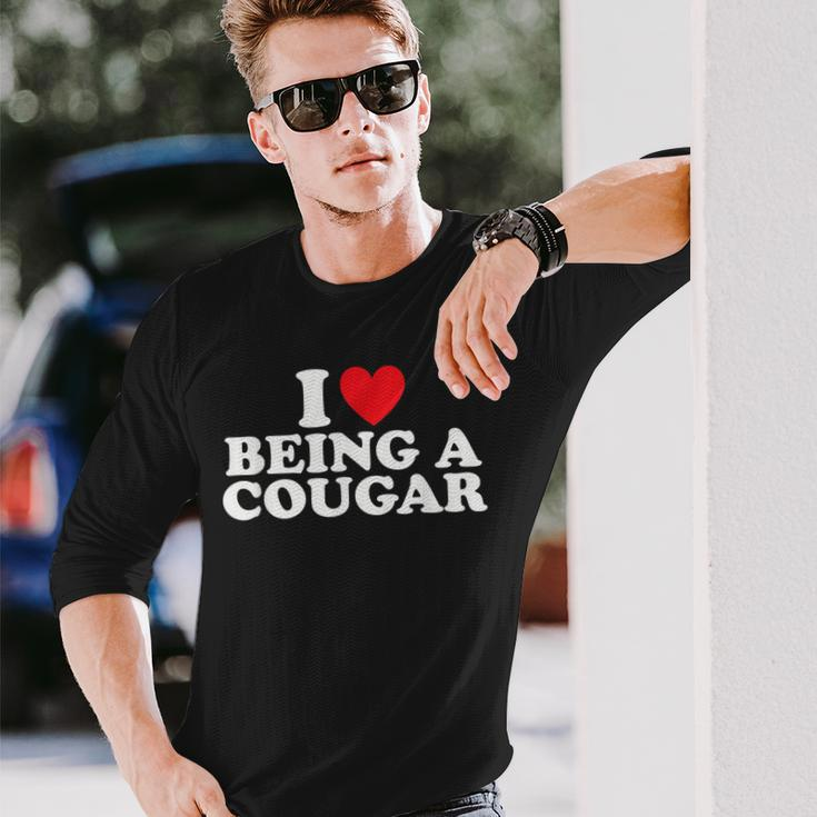 I'm A Cougar I Love Being A Cougar Women's Long Sleeve T-Shirt Gifts for Him
