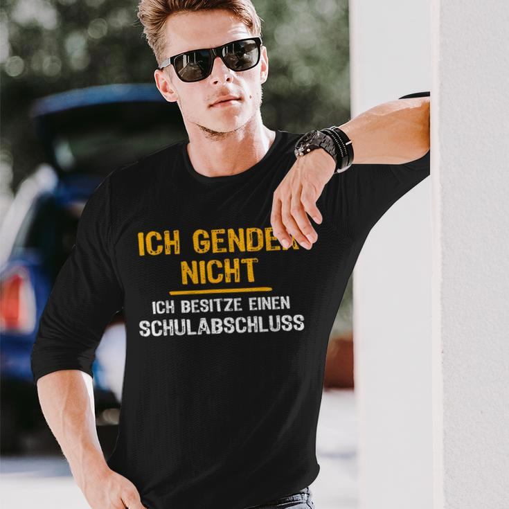 Ironie Ich Gender Nicht Gender Langarmshirts Geschenke für Ihn
