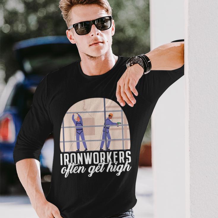 Ironworkers American Worker Patriotic Laborer Local Union Long Sleeve T-Shirt Gifts for Him