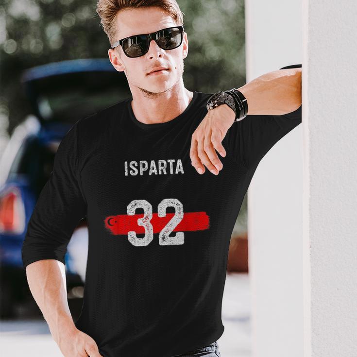 Isparta-Themen Langarmshirts, Nummer 32 Design, Schwarz Geschenke für Ihn