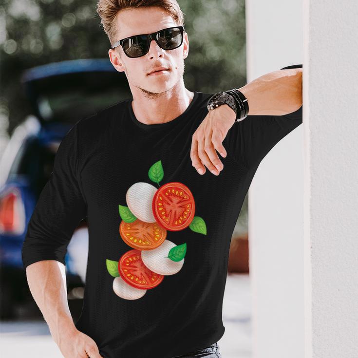 Italian Caprese Salad Tomato Basil Mozzarella Foo Langarmshirts Geschenke für Ihn