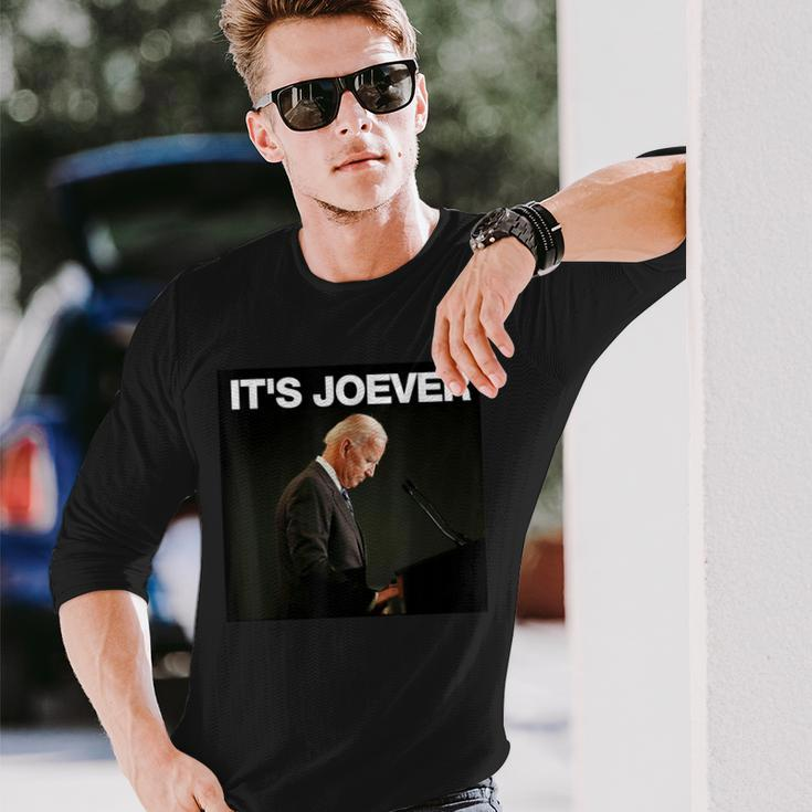 It's Joever Biden Political Meme Long Sleeve T-Shirt Gifts for Him
